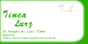 timea lurz business card